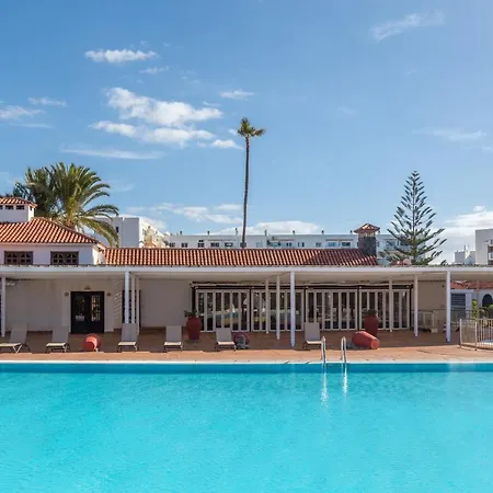 Bungalow Sun Club deluxe playa del inglés terraza y piscina